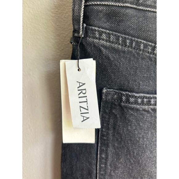 Denim Forum Black Straight Leg Jeans - Picture 6 of 6